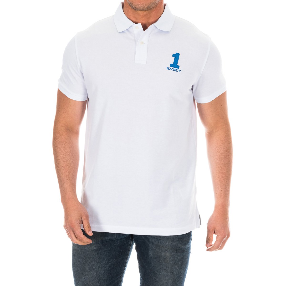 Kortärmad polo med kavajkrage HM561791 man