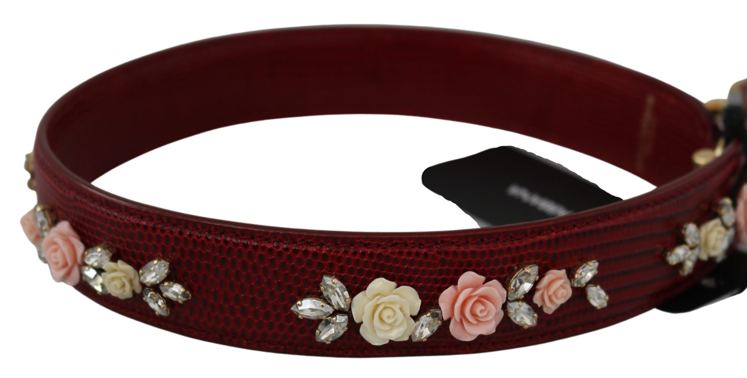 Thumbnail - Dolce & Gabbana Sac à main en cuir rouge à fleurs pour femme - Accessoire - Bandoulière