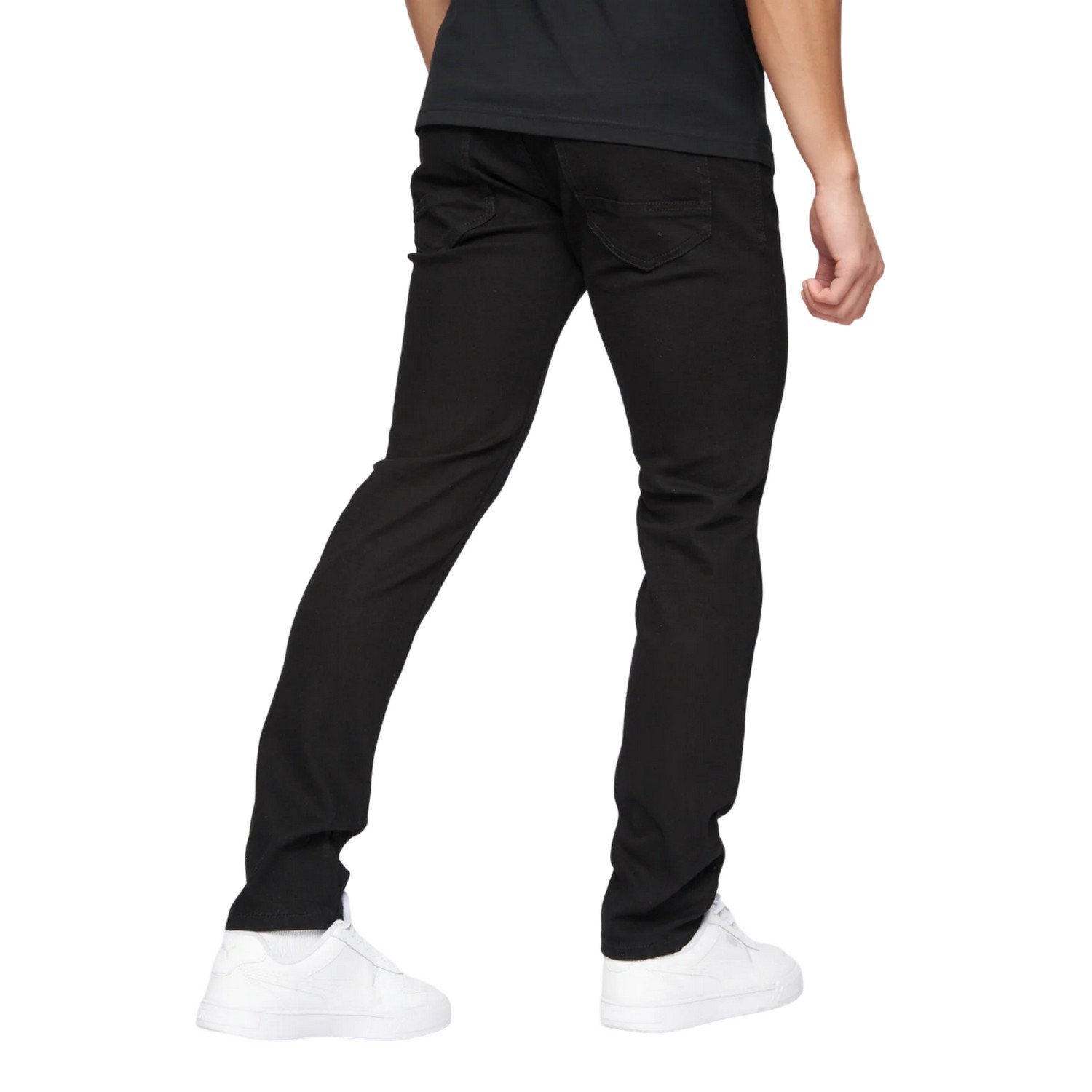 Crosshatch Mens Buraca Denim Slim Jeans (Svart) herr – bild 2