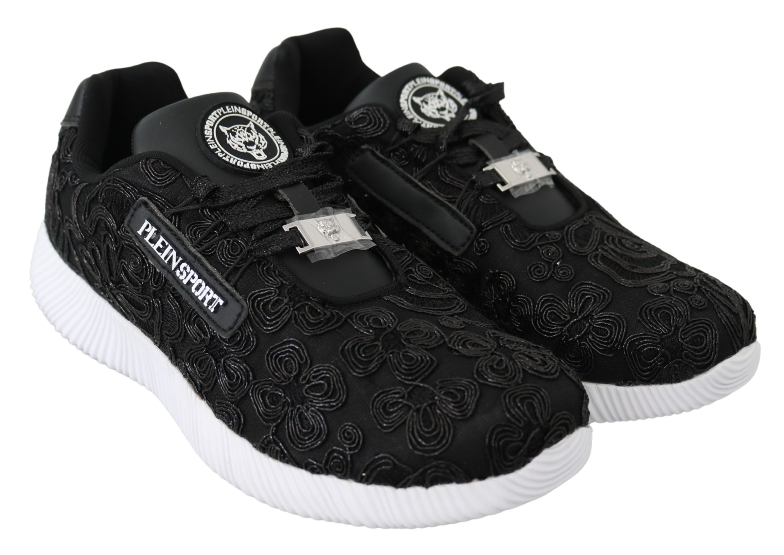 Plein Sport Kvinnors Svarta Polyester Löparskor Joice Sneakers dam – bild 2