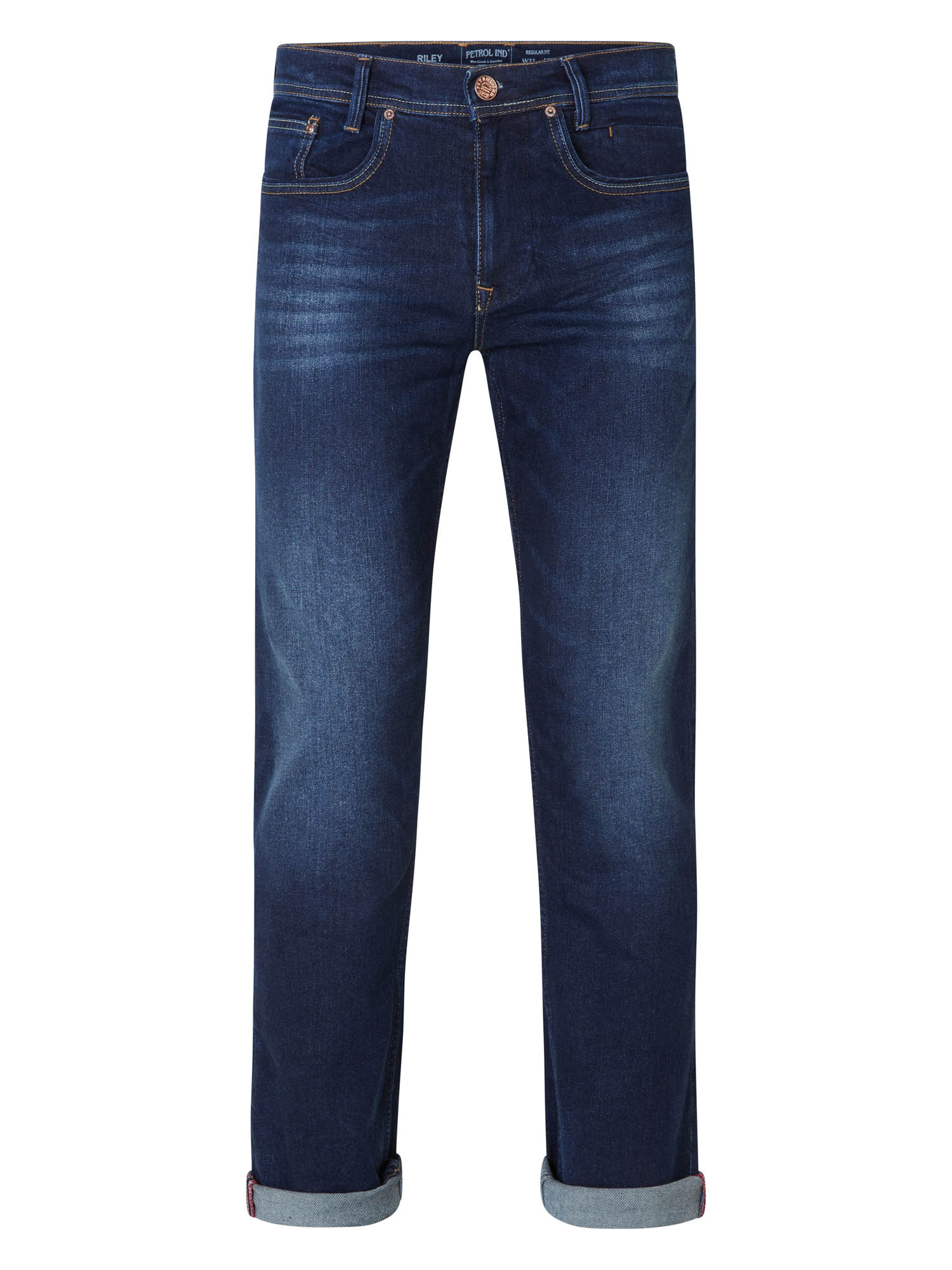 Thumbnail - Petrol Industries - Jean Coupe Droite Riley Hommes - Bleu