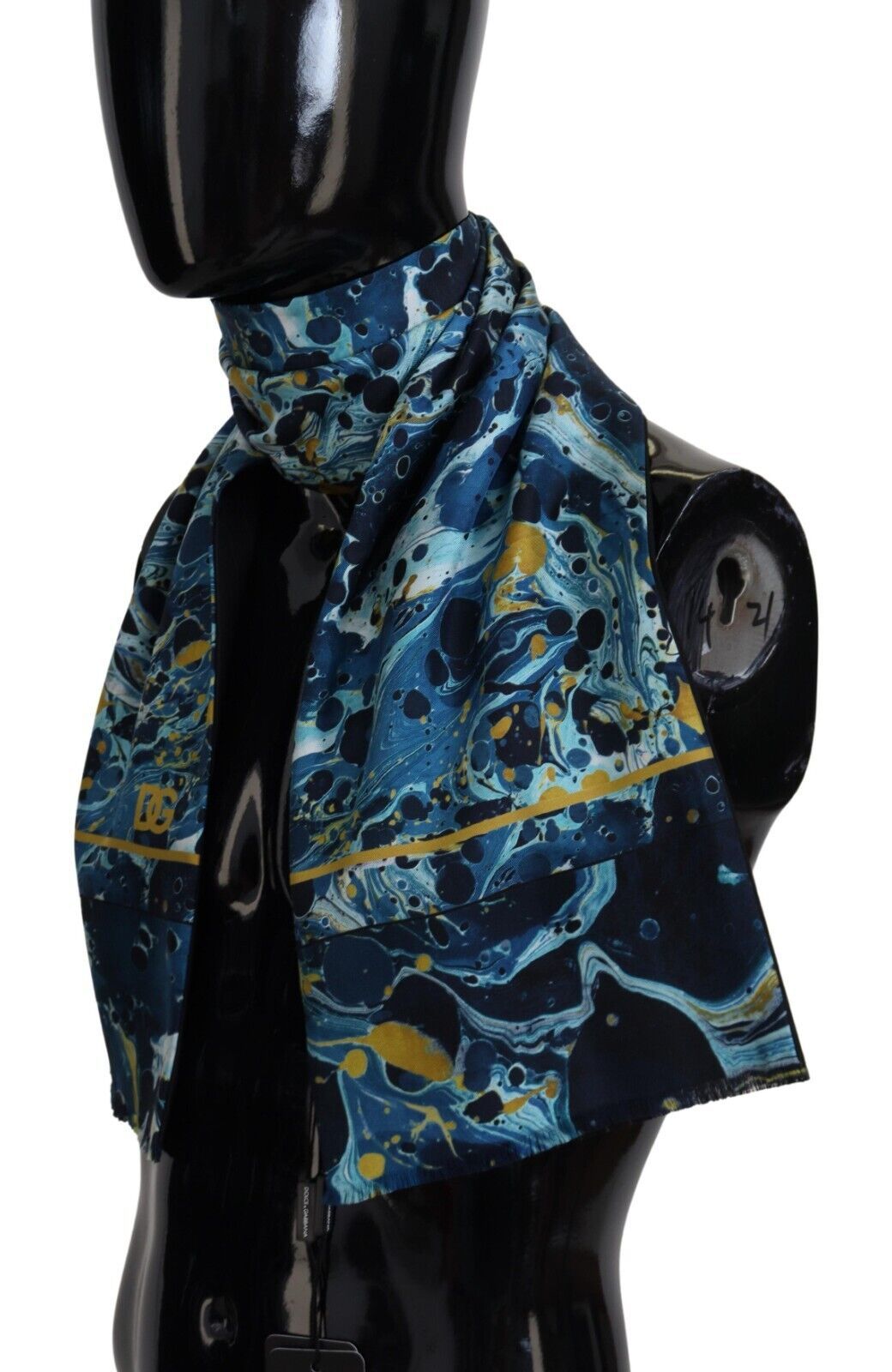 Dolce&Gabbana Marmor Randig Fransad Herr Sjal Herr Scarf – bild 2