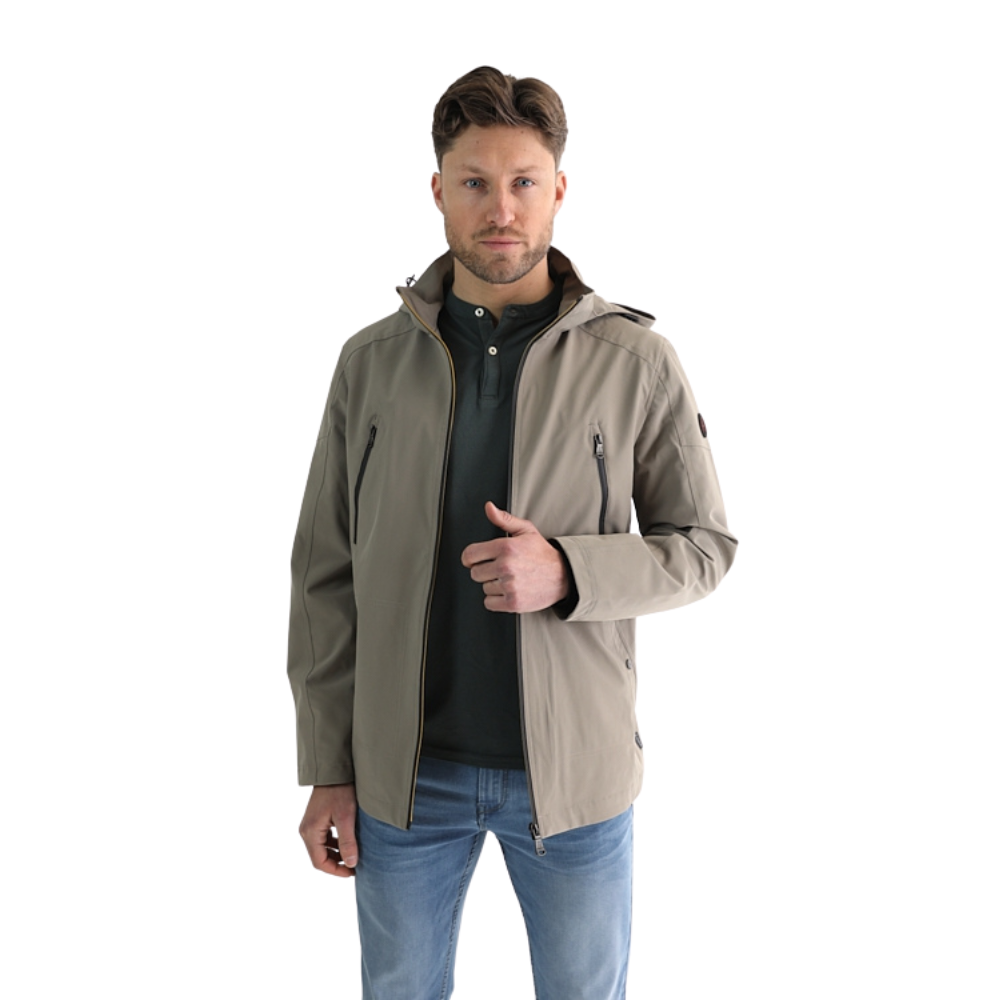Thumbnail - Flexroad Softshelljacke mit Kapuze - Eisberggrün