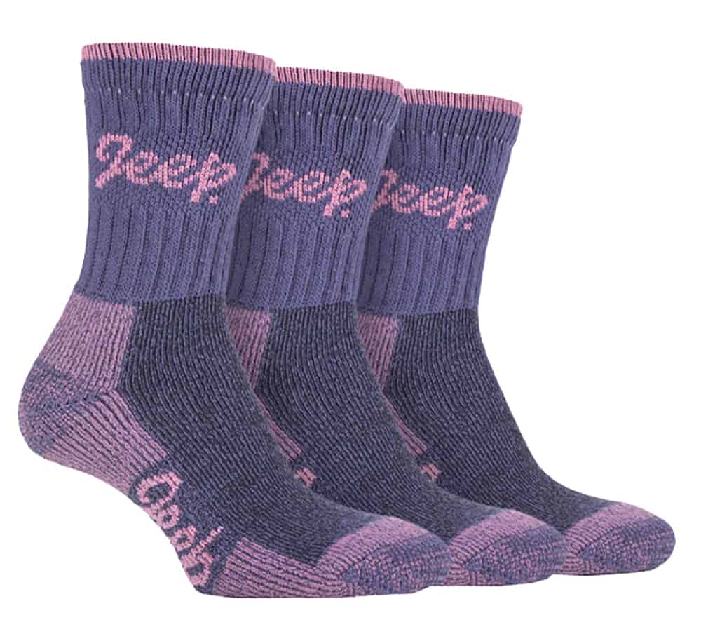 Thumbnail - JEEP TERRAIN - 3 Paar Baumwoll-Wandersocken für Damen