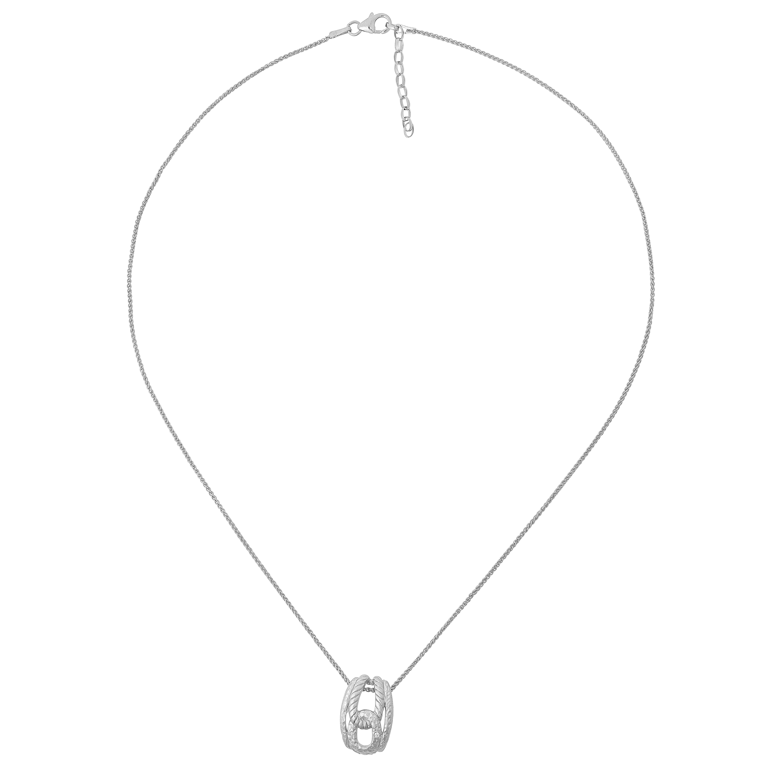 Thumbnail - Orphelia Damen 925er Sterlingsilberkette mit Anhänger - Silber ZH-4866