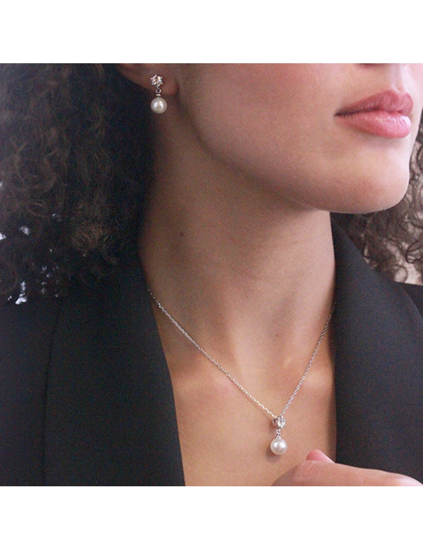 MYC Paris Pauline set och box silver och kristall halsband dam – bild 2