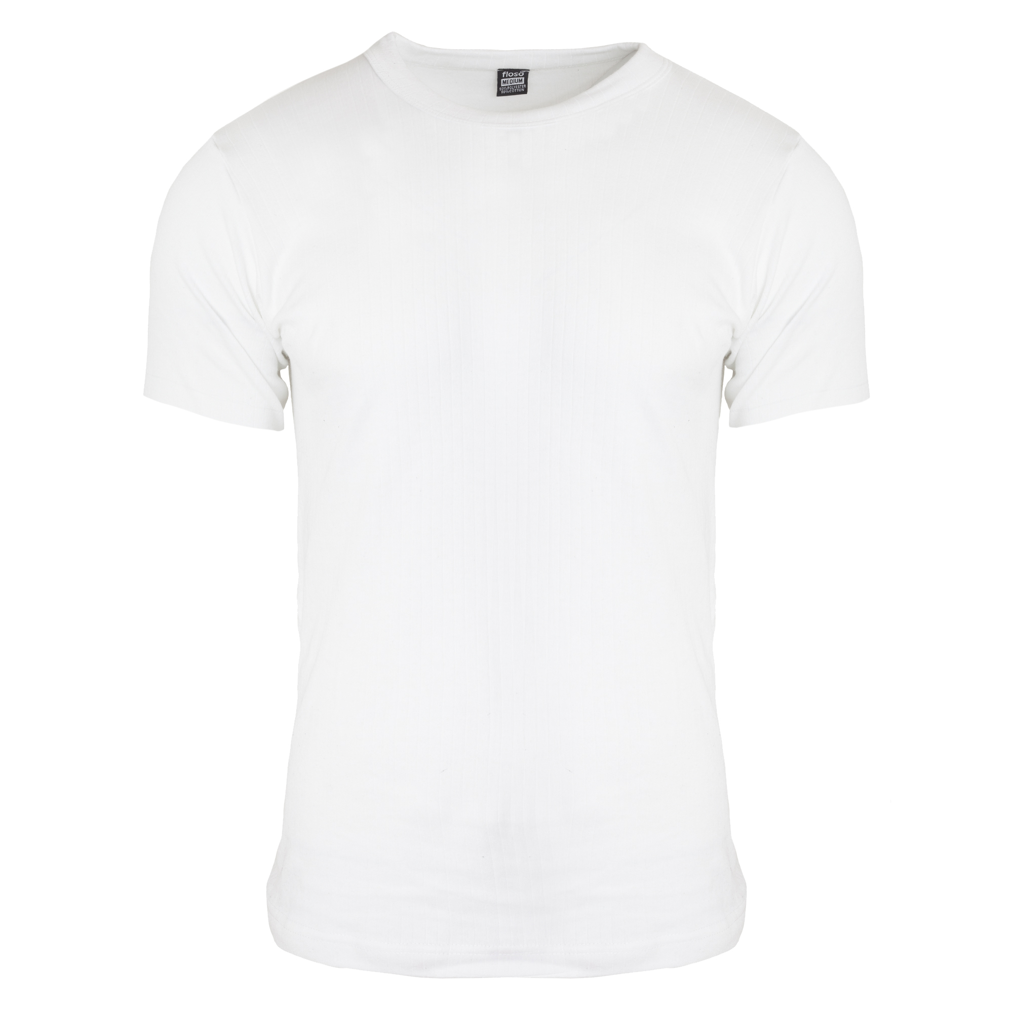 Thumbnail - FLOSO - T-shirt thermique à manches courtes (en viscose) - Homme (Blanc)