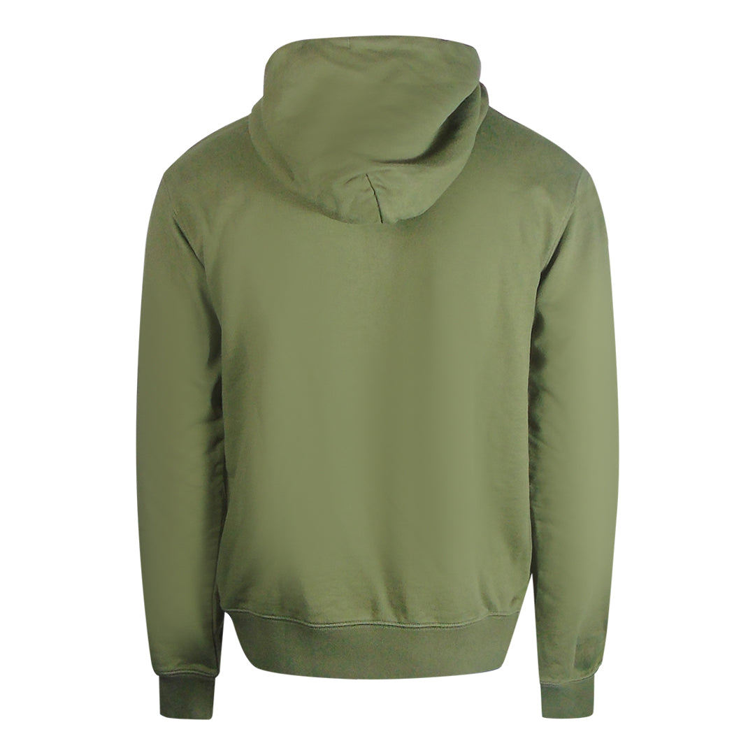 Benvit Helvetica Logo Slim Fit Grön luvtröja 2