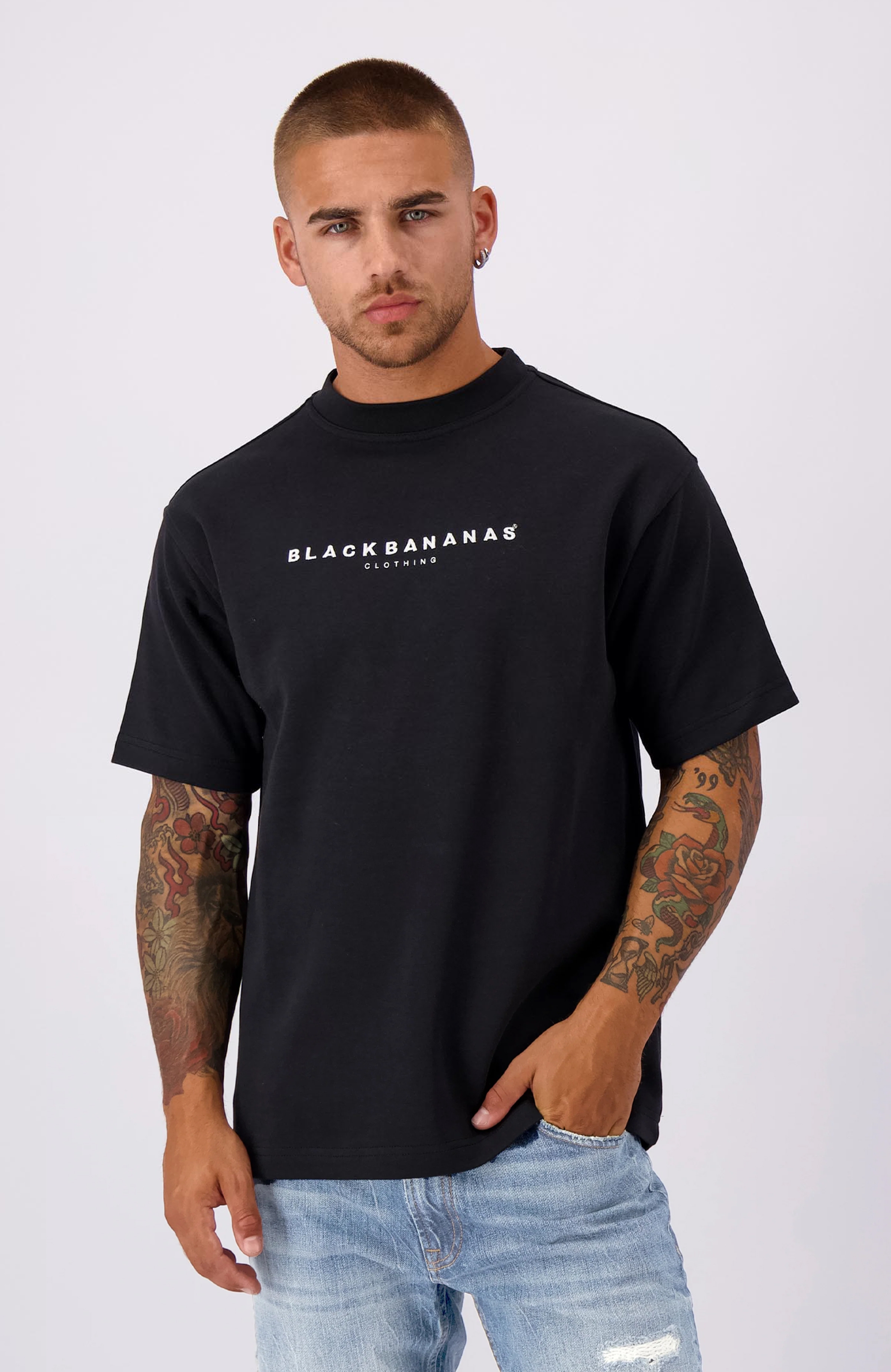 Thumbnail - Black Bananas Signature T-Shirt, Schwarz