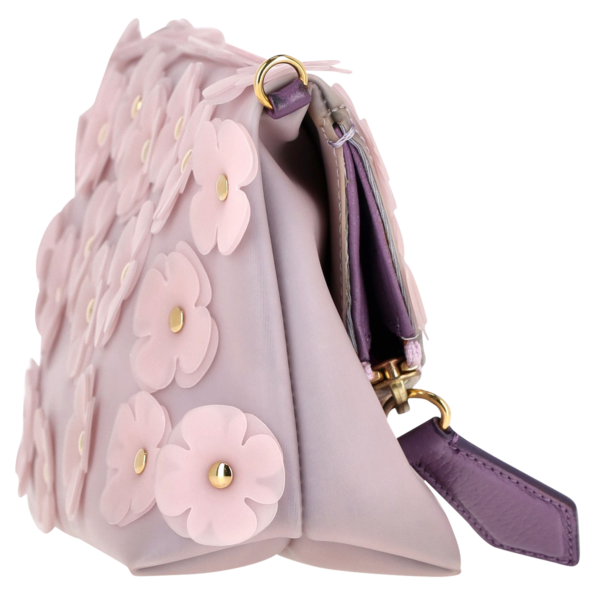 Burberry Pre-owned Burberry Blomblad i Blommor Necessär i Lila Gummi necessärer & sminkväskor dam – bild 2