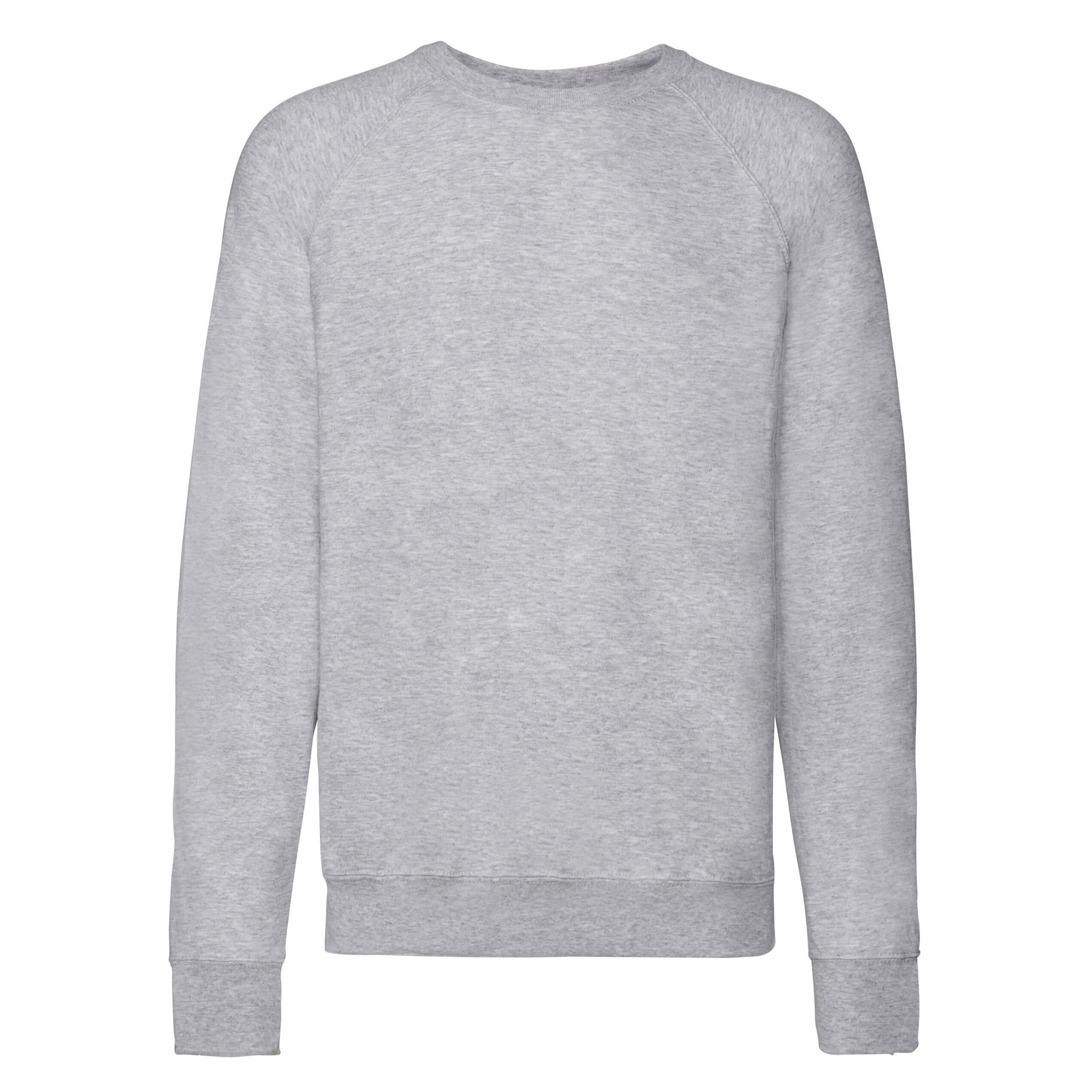 Thumbnail - Fruit of the Loom - Sweatshirt für Herren/Damen Unisex Raglanärmel (Grau meliert)