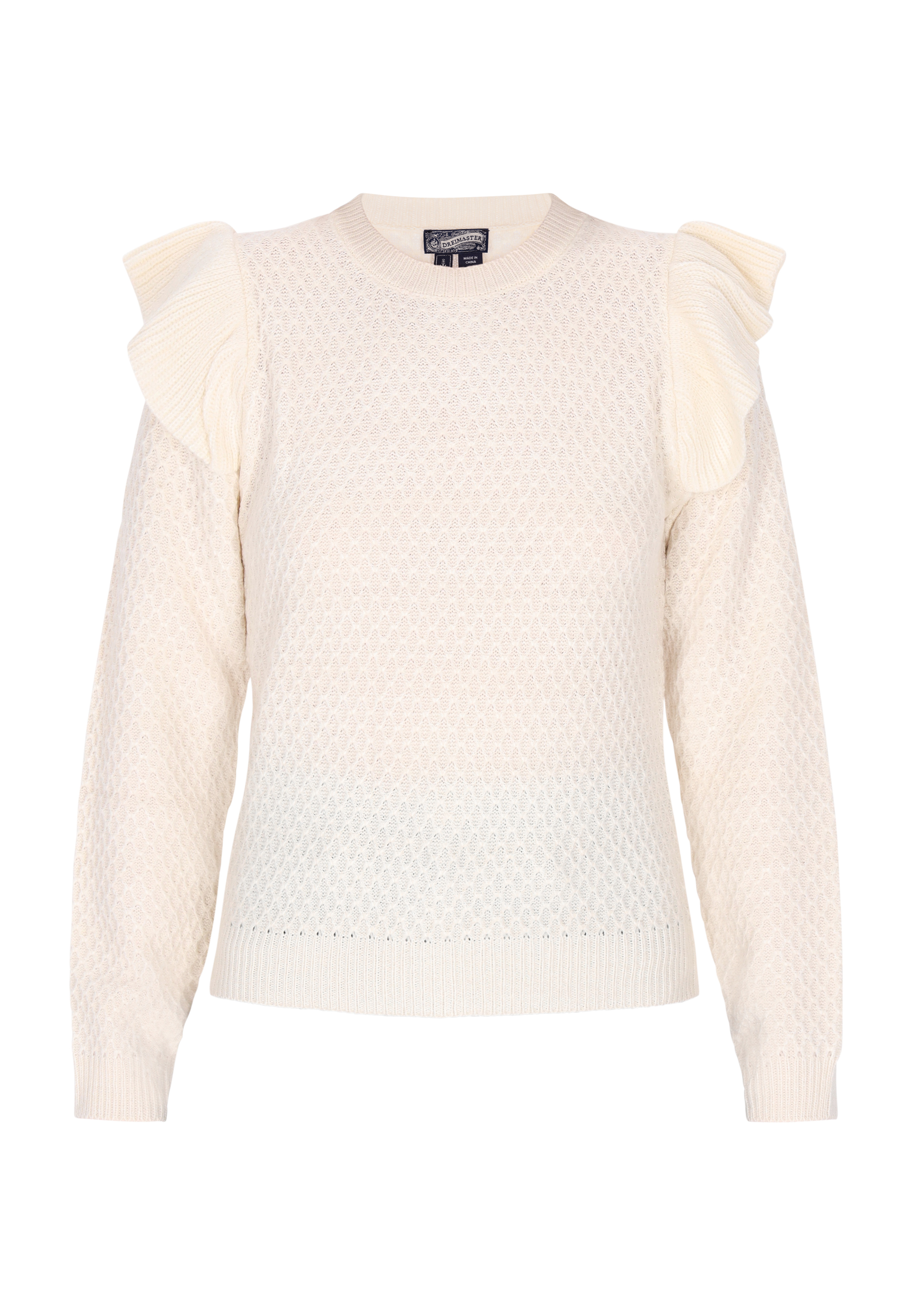Thumbnail - Dreimaster Pullover Damen Weiss