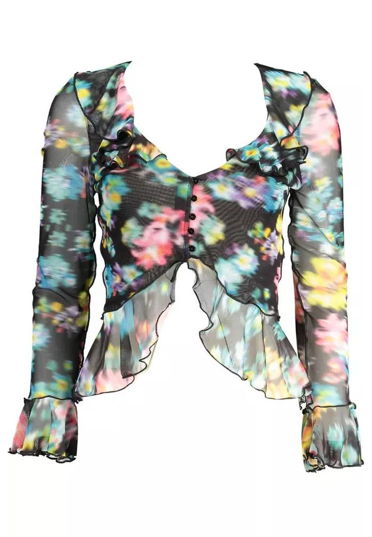 Thumbnail - Desigual Damen schwarze Polyester Tops & T-Shirt
