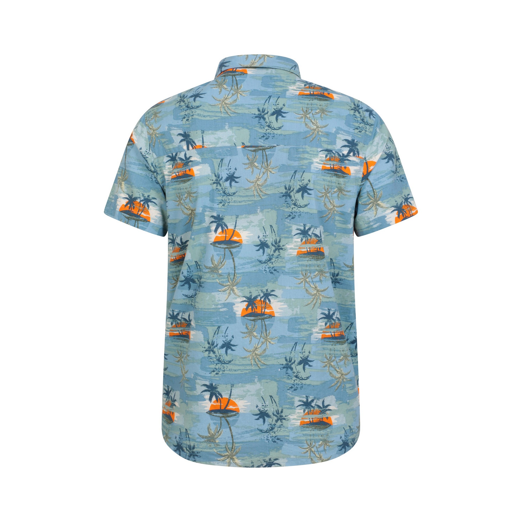Mountain Warehou Mens Tropical Shirt (Bright Blue) skjortor & blusar herr – bild 2