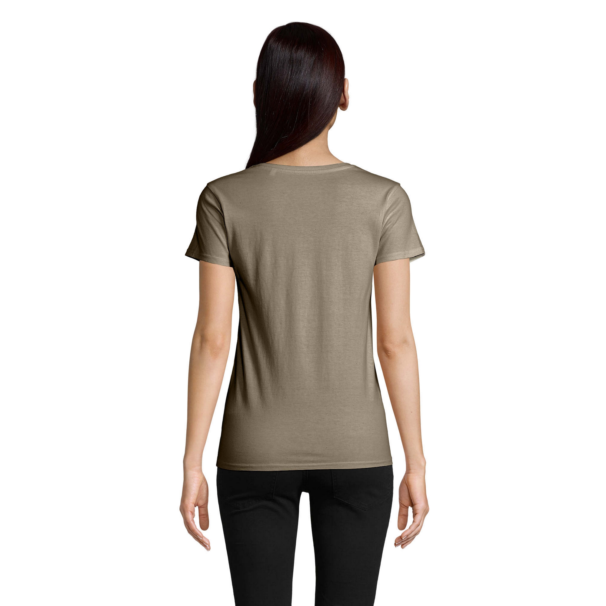 SOLS Pioneer T-shirt dam/dam (Khaki grönt) – bild 2
