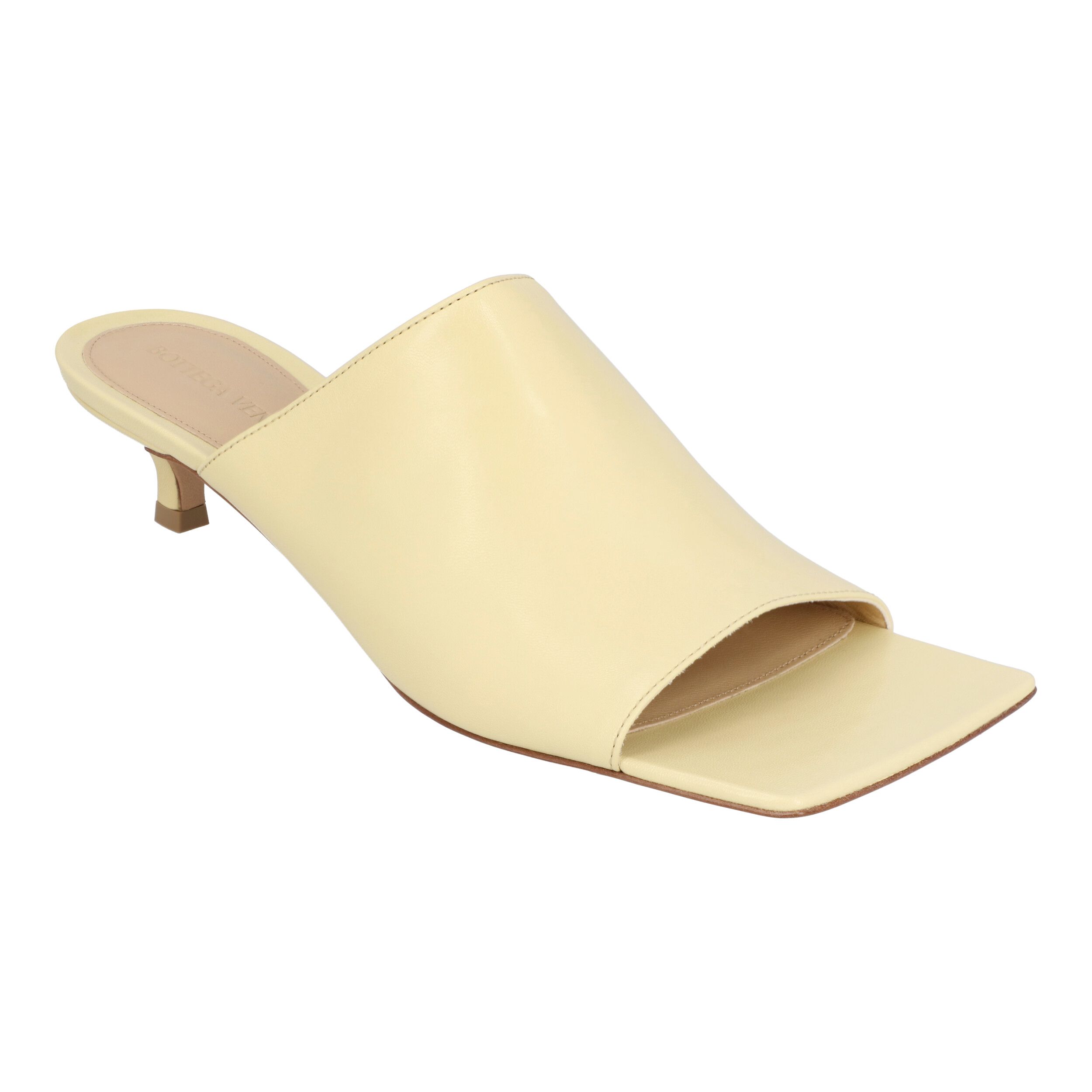 Bottega Veneta Dames Stretch Muiltje in witte Lamnappa