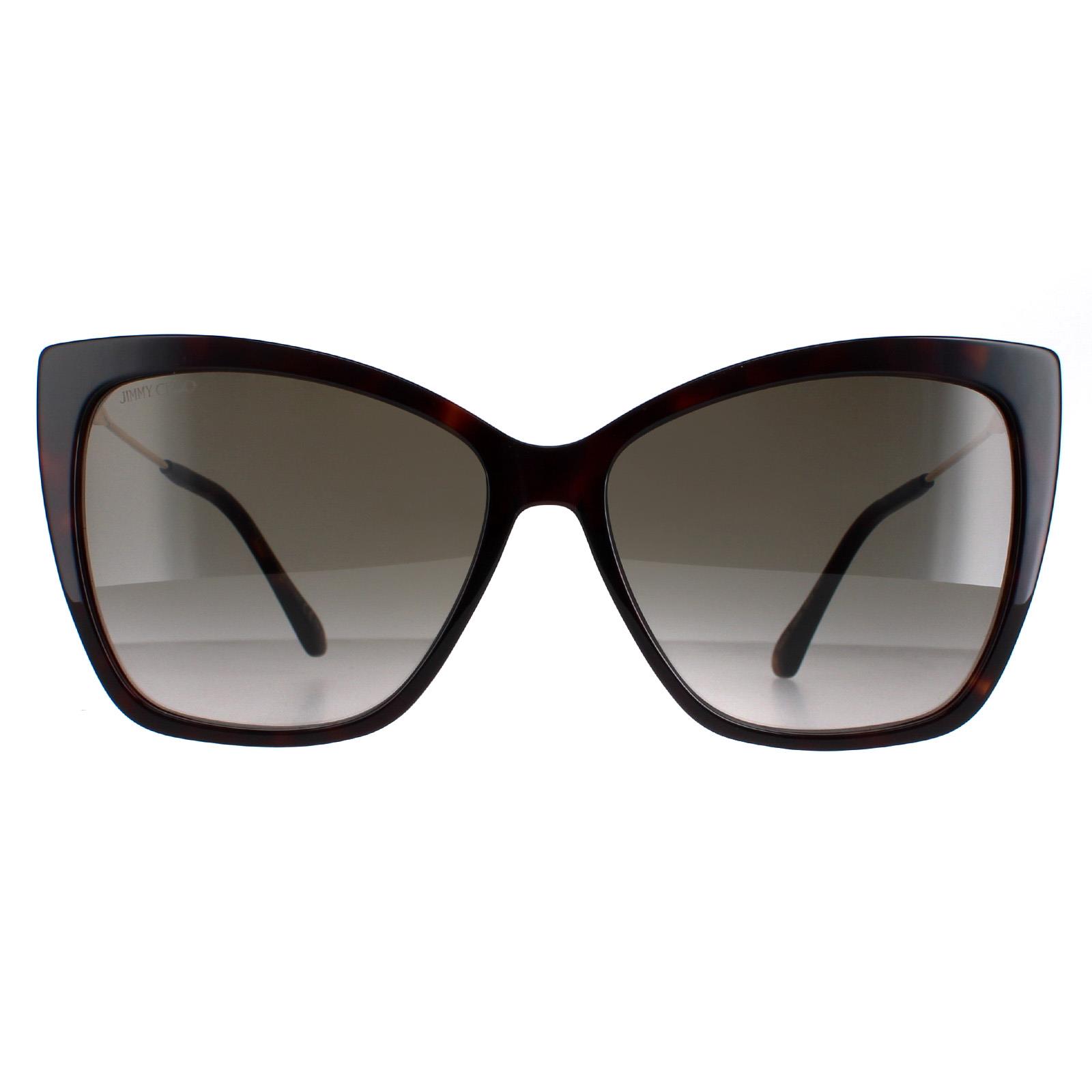 Thumbnail - Jimmy Choo Cat Eye Damen Dunkel Havanna Braun Farbverlauf Seba/S