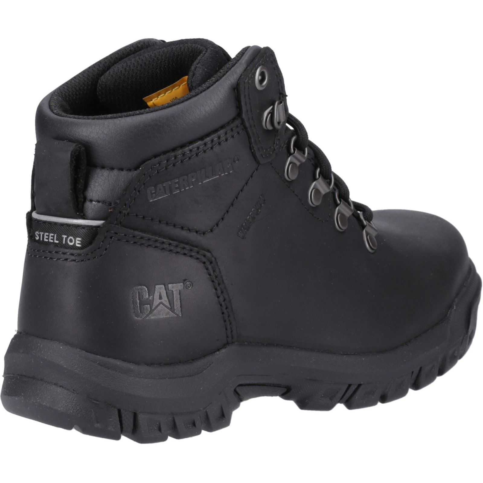Caterpillar Mae Leather svarta säkerhetsstövlar för kvinnor dam – bild 2