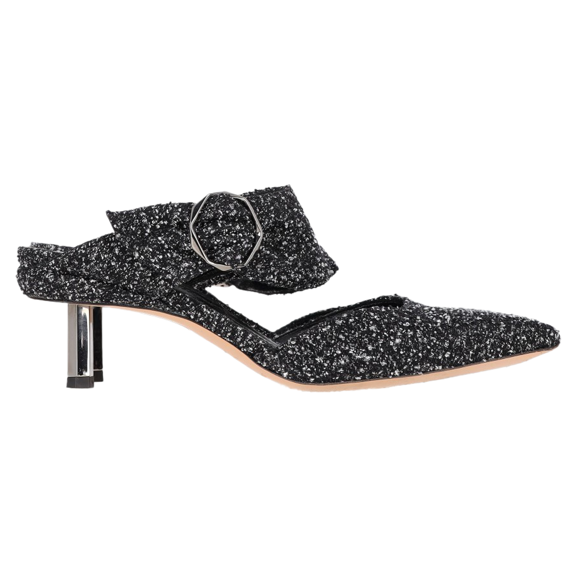 Nicholas Kirkwood Bouclé Mockasiner i Svart Tweed
