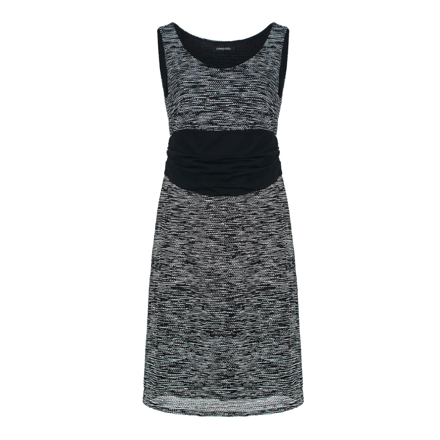 Thumbnail - Ärmelloses Strickkleid mit Gürtel