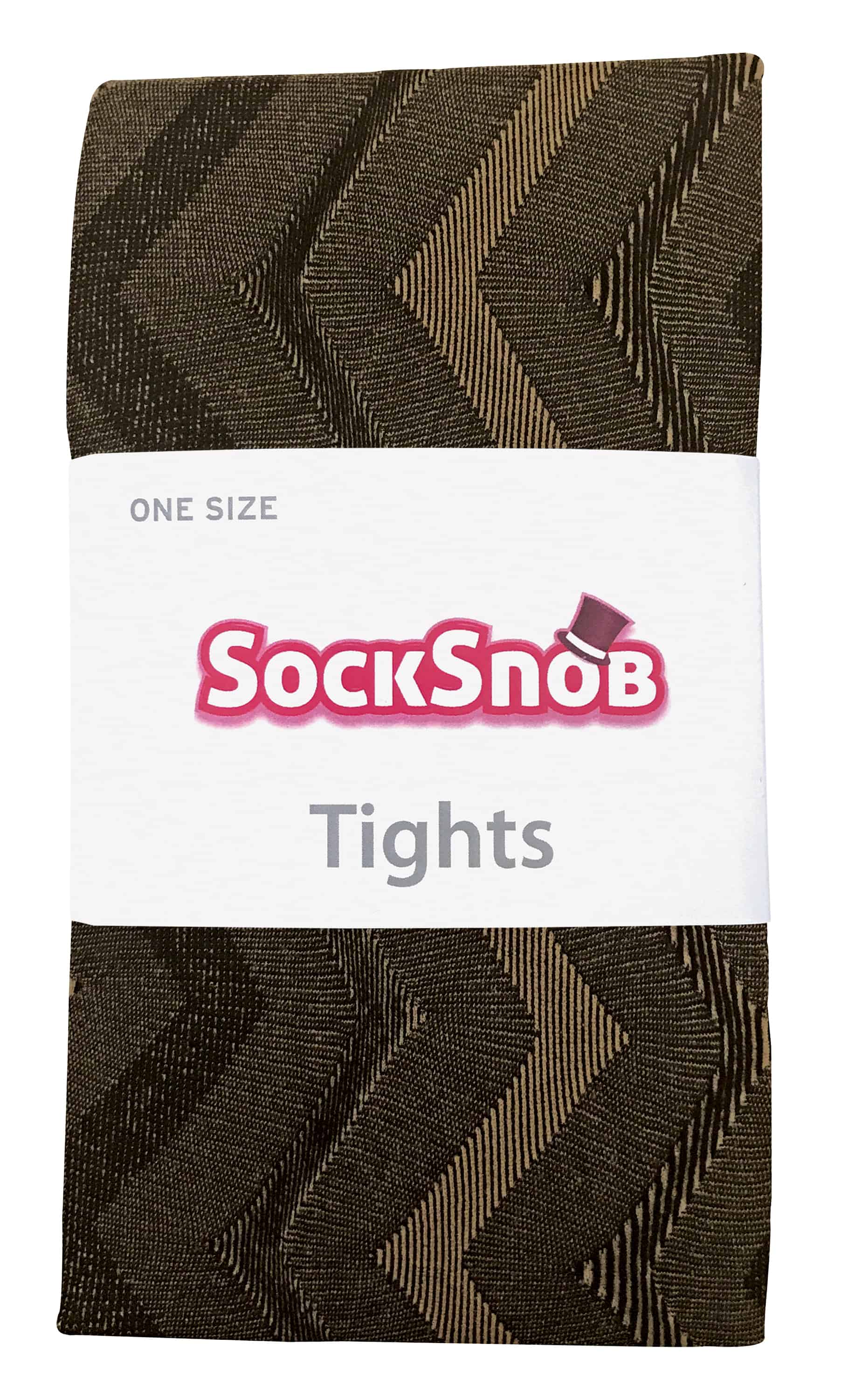 Sock Snob Färgade 80 denier ogenomskinliga mode-strumpbyxor för damer Weave – bild 2