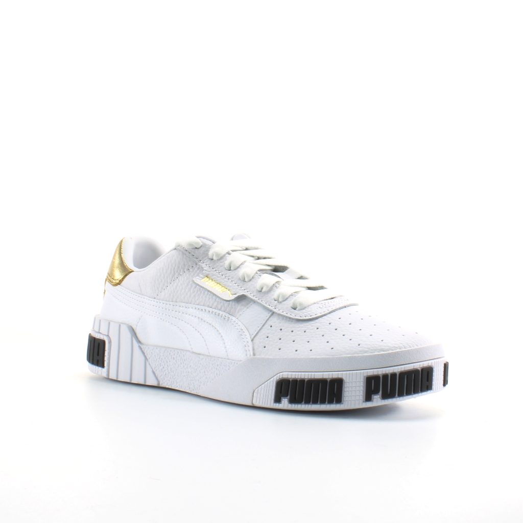 Puma Cali Bold Vit Läder Dam Snörning Träningsskor 371207 01 – bild 2