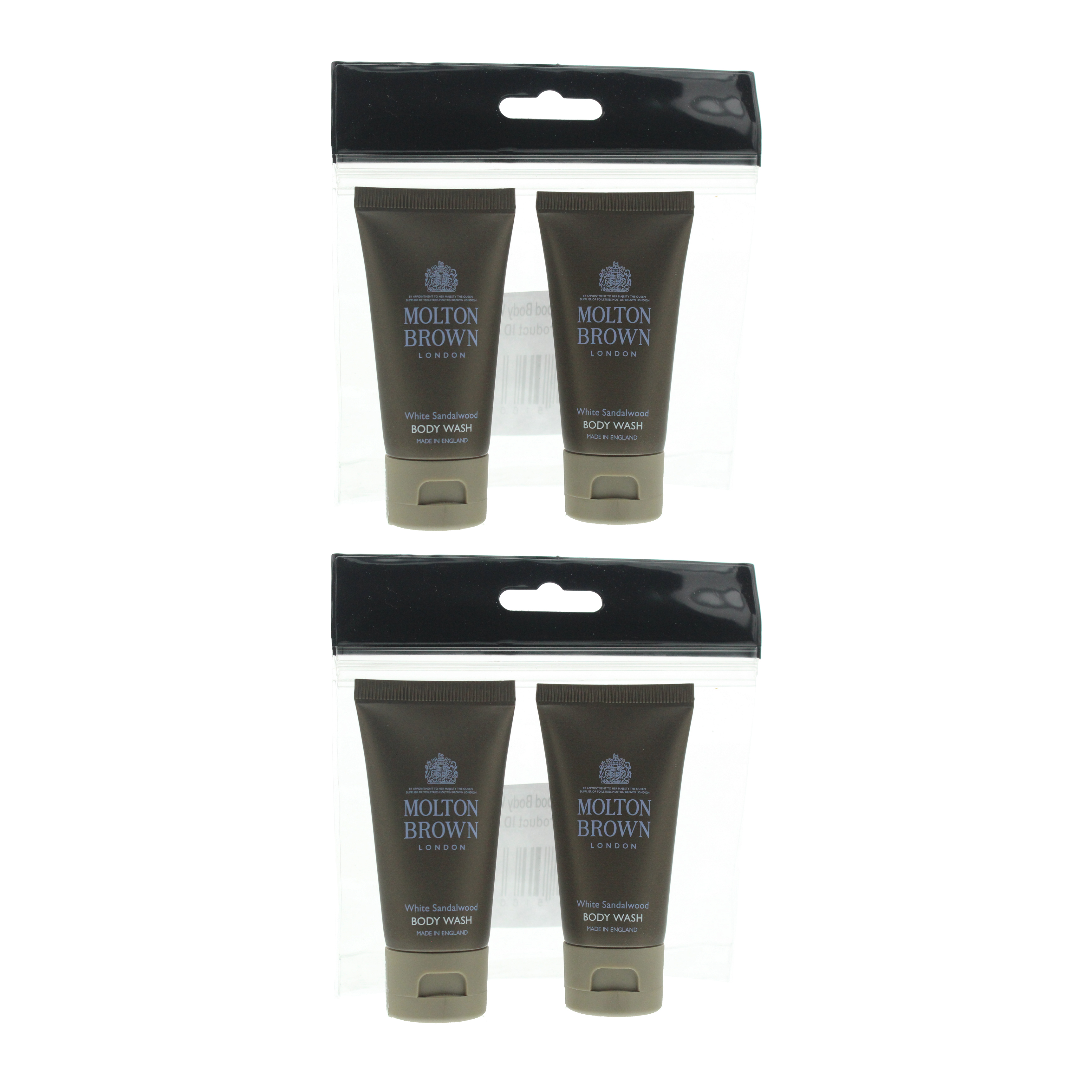 Molton Brown Womens White Sandalwood Body Wash 30ml x 4 - One Size