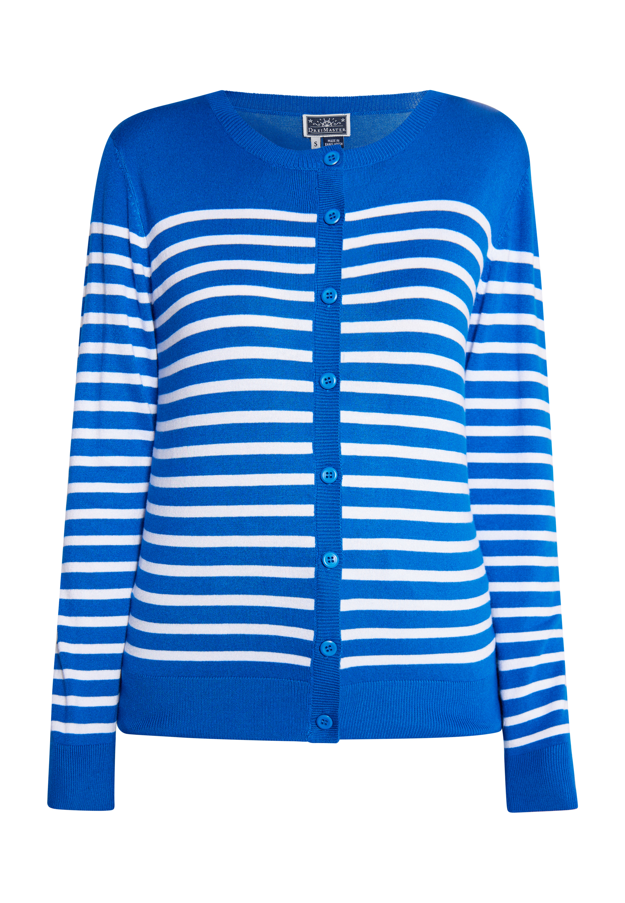 Dreimaster Vest Dames Koningsblauw wit