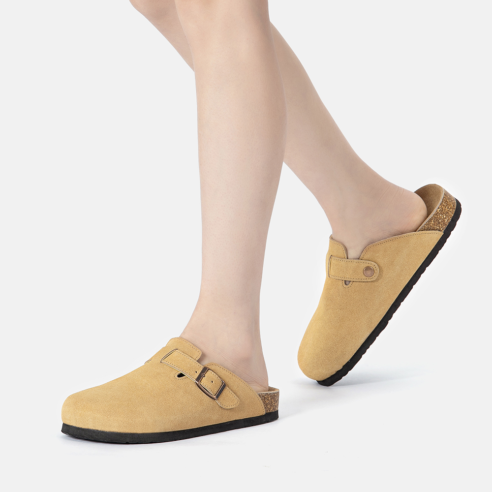 EverAU Australia EVER AU Dam Pintail Läder Comfort Clog Sandaler Camel Mocka – bild 2
