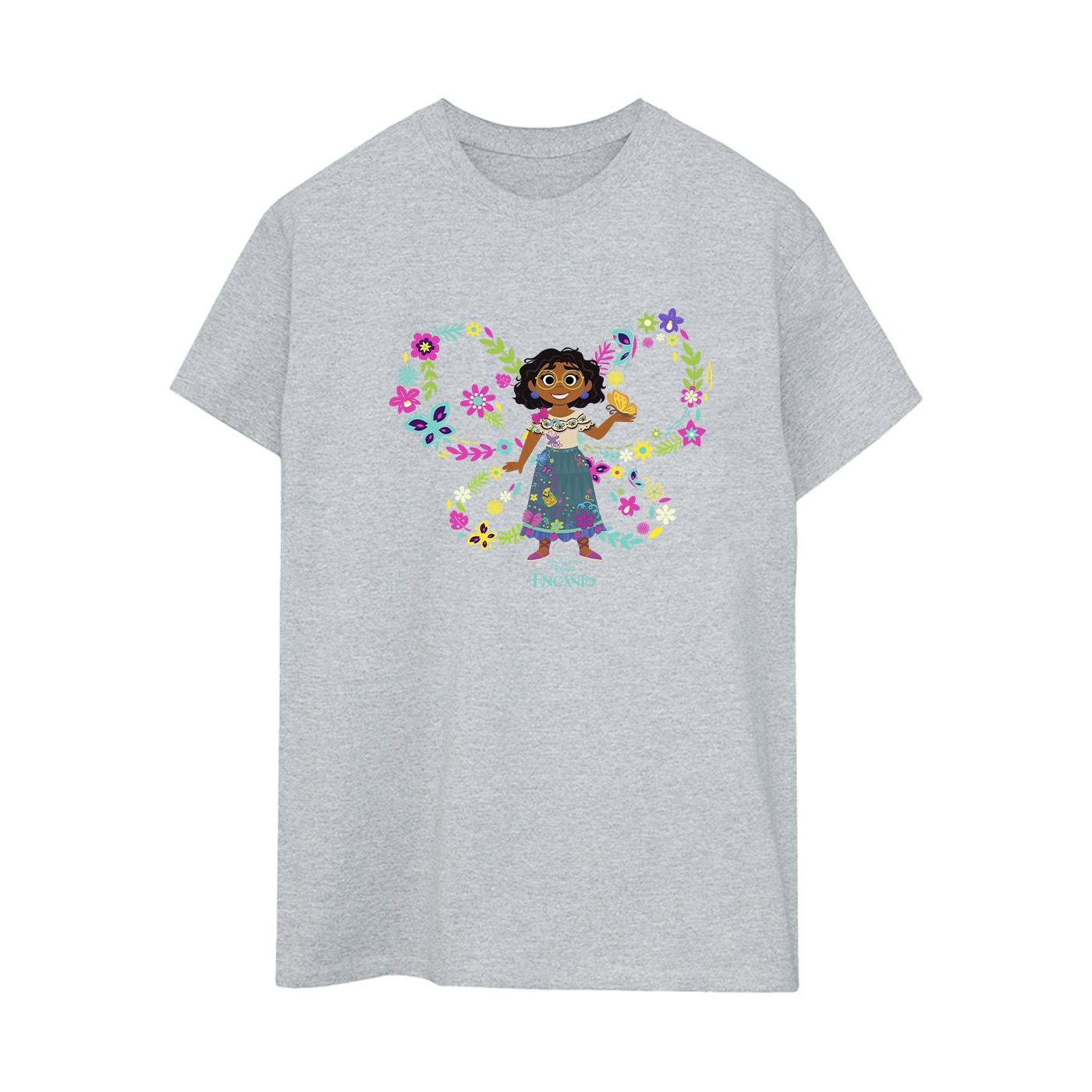 Thumbnail - Disney - "Encanto Mirabel Butterfly" T-Shirt für Damen (Grau)