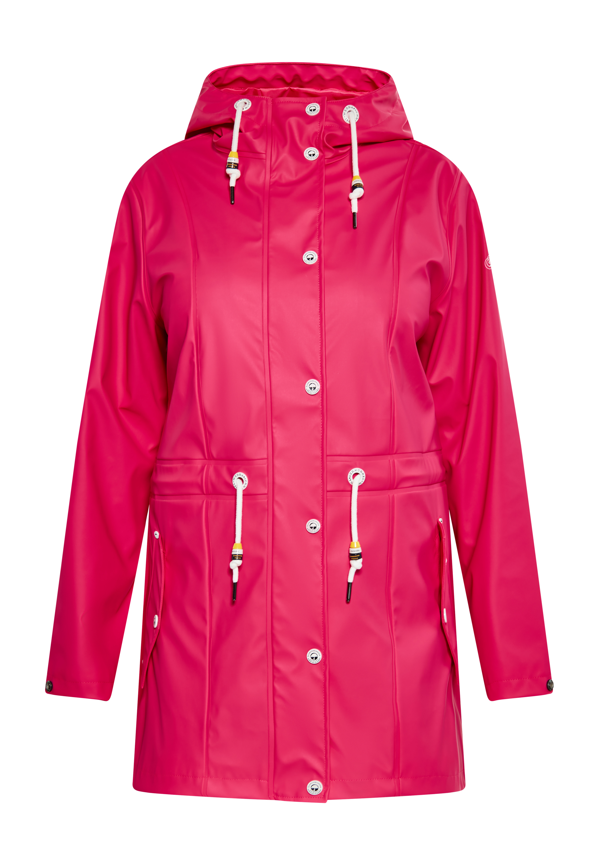 Thumbnail - Schmuddelwedda Curvy Regenmantel Damen Himbeerrosa