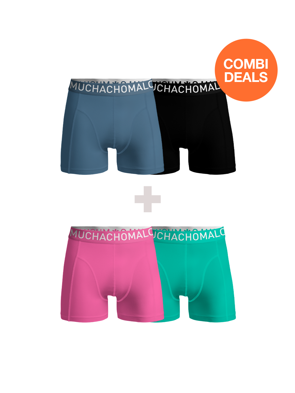 Thumbnail - Muchachomalo Herren Boxershorts – 2+2 Stück – Herren Unterhosen