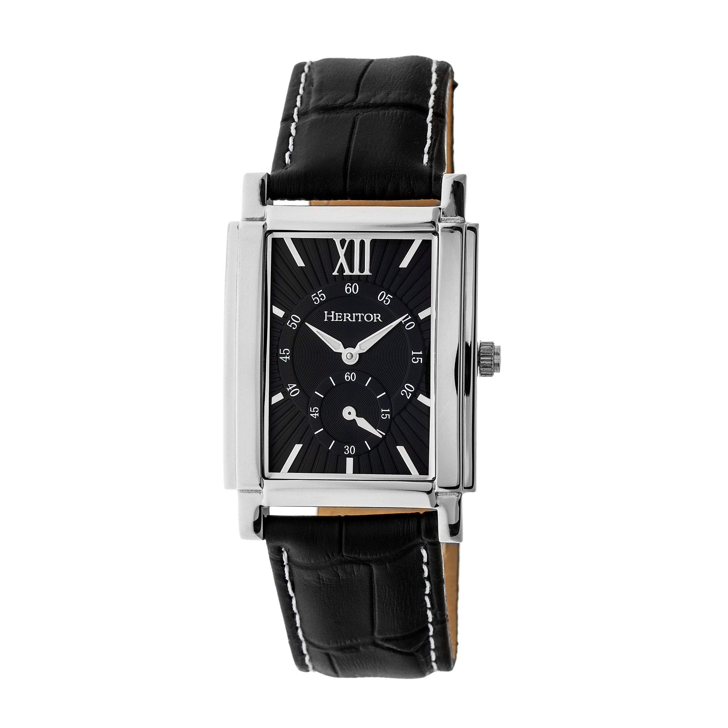 Thumbnail - Heritor Automatikuhr Frederick mit Lederarmband