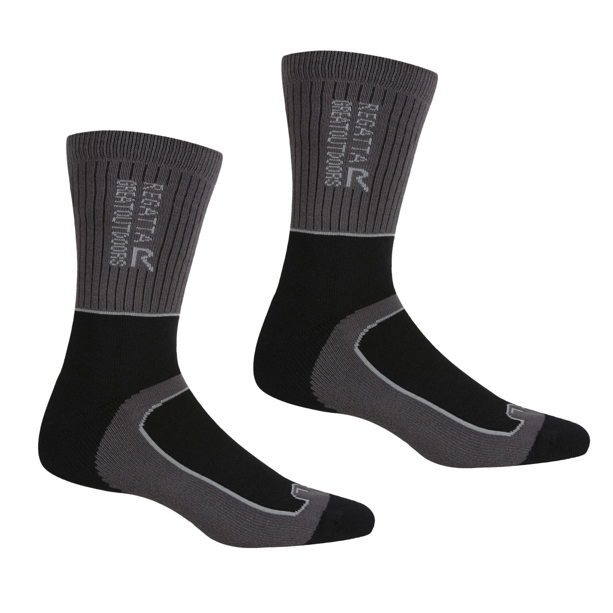 Thumbnail - Regatta - Chaussettes SAMARIS SEASON - Homme (Noir / Gris foncé)