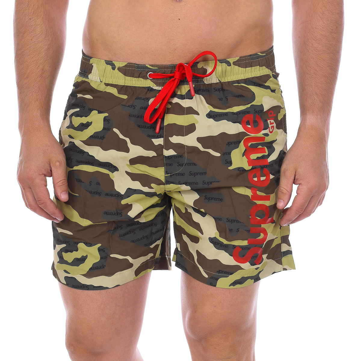 Thumbnail - Camo Print Boxer-Badeanzug für Männer CM-30067-BP