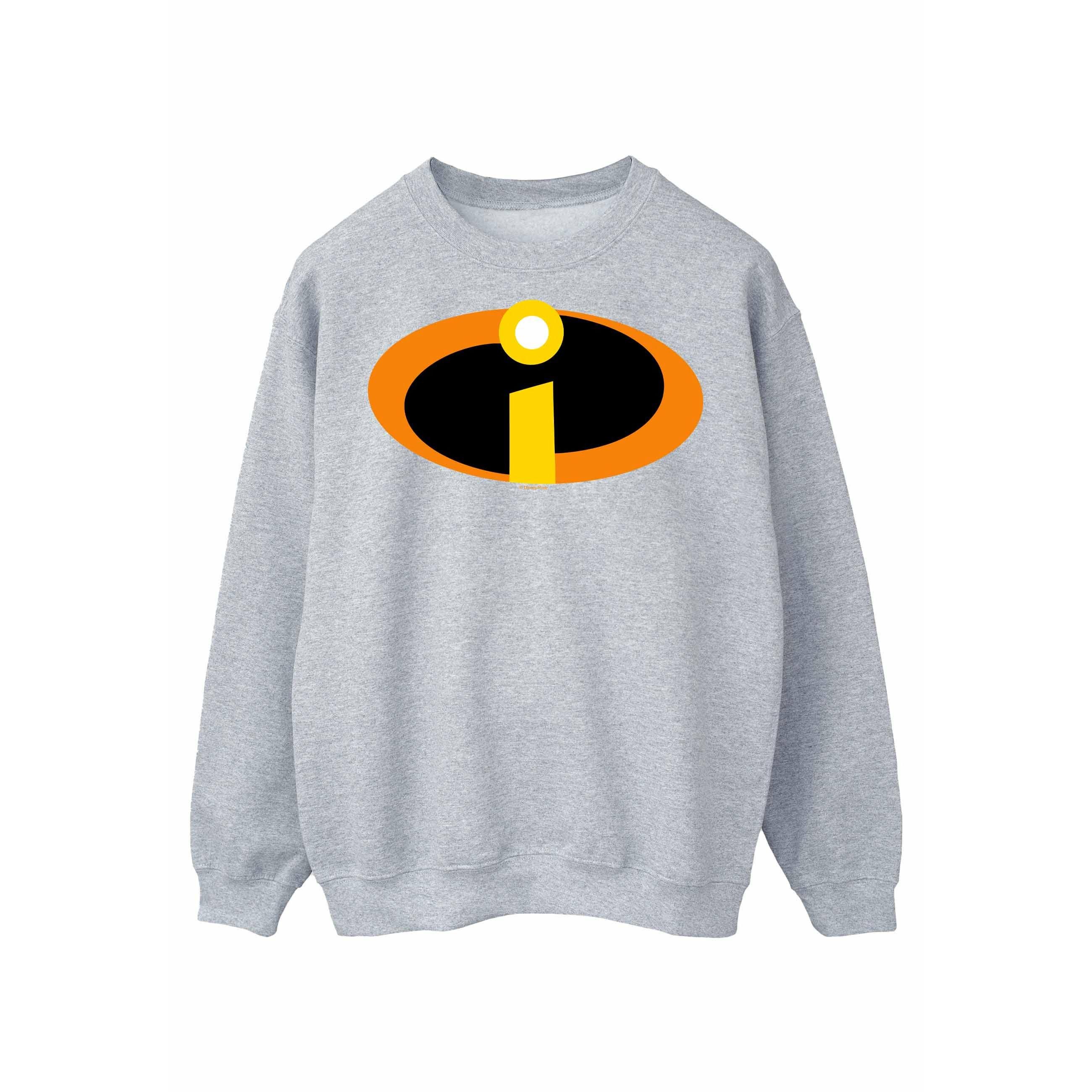 Thumbnail - Disney - "The Incredibles Costume Logo" Sweatshirt für Herren (Grau)