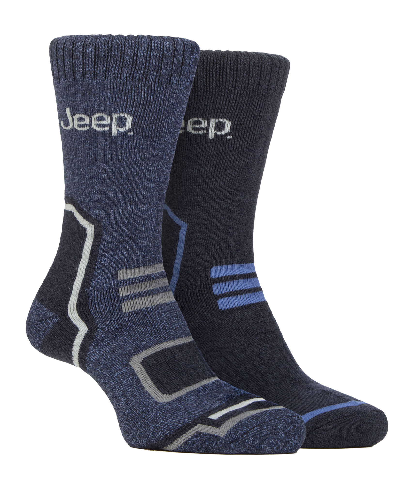 Thumbnail - Mens Thermal Winter Socken | Jeep | Thick Ribbed Design Warm gestrickt Boot Socken | Chunky Performance Socken - Navy / ...