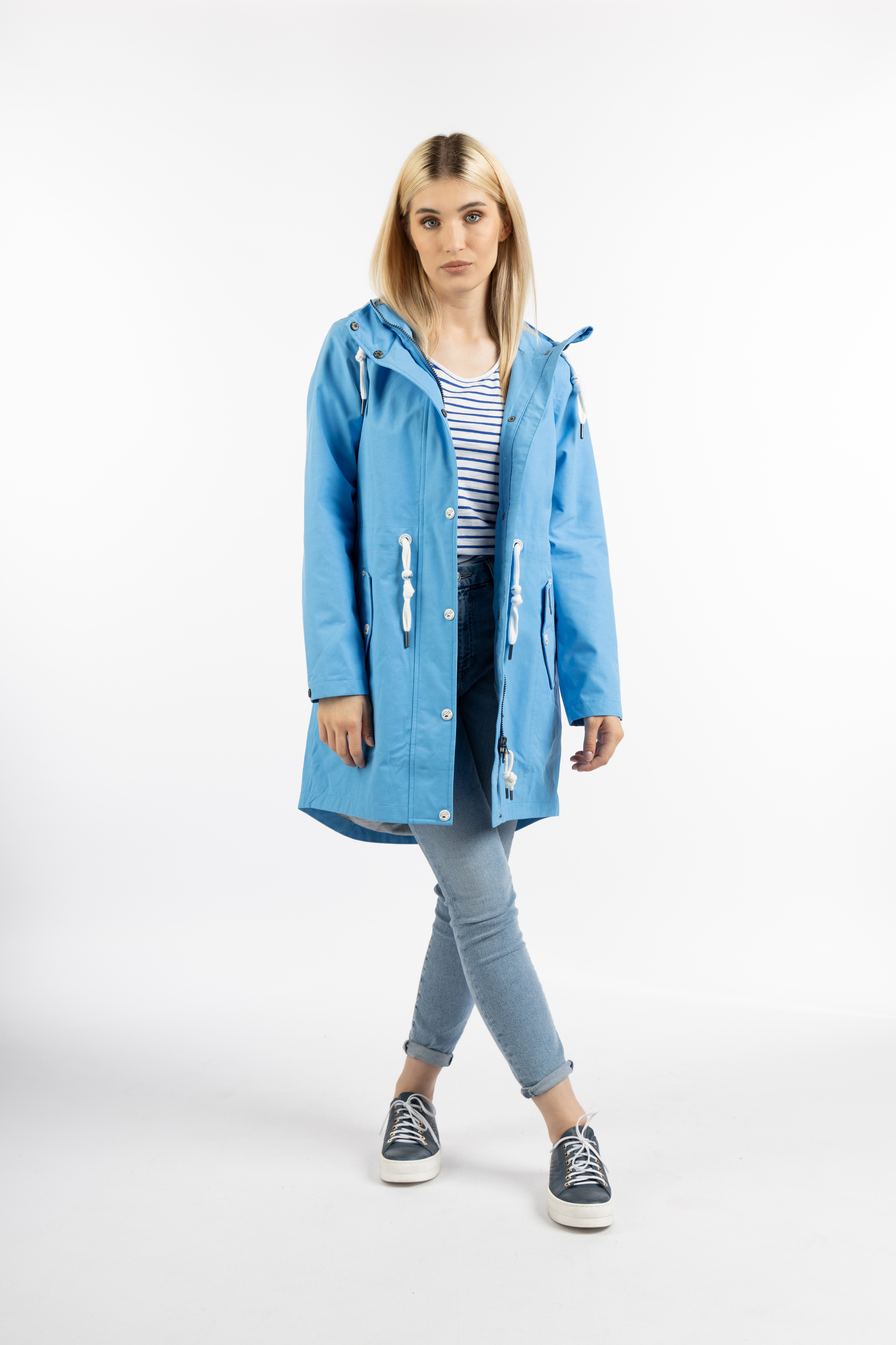 Schmuddelwedda regenparka bridgeport Dames blauw