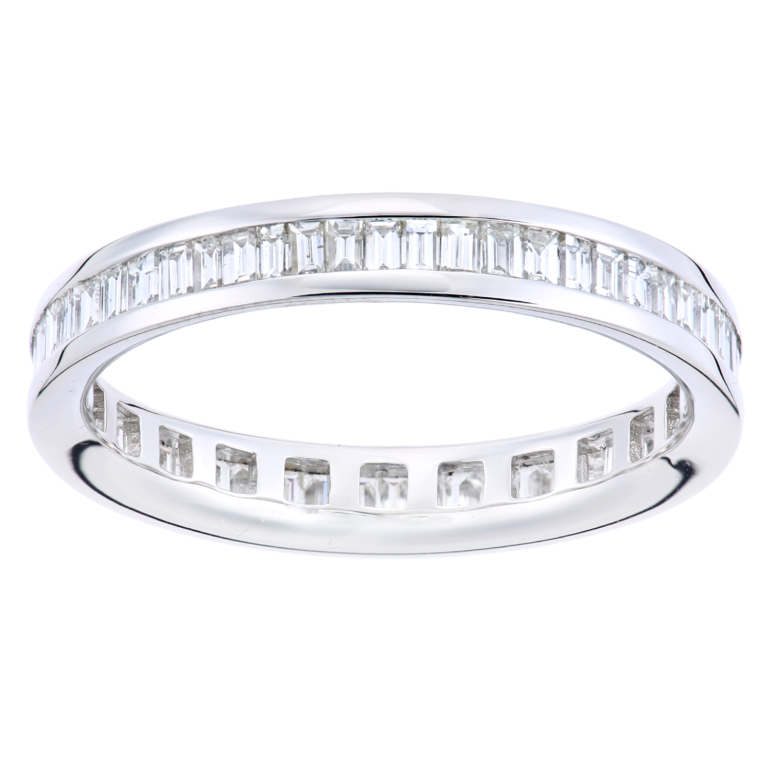 Diamant L’Eternel Womens 18ct White Gold Ring With 0.84ct Diamond – Size L