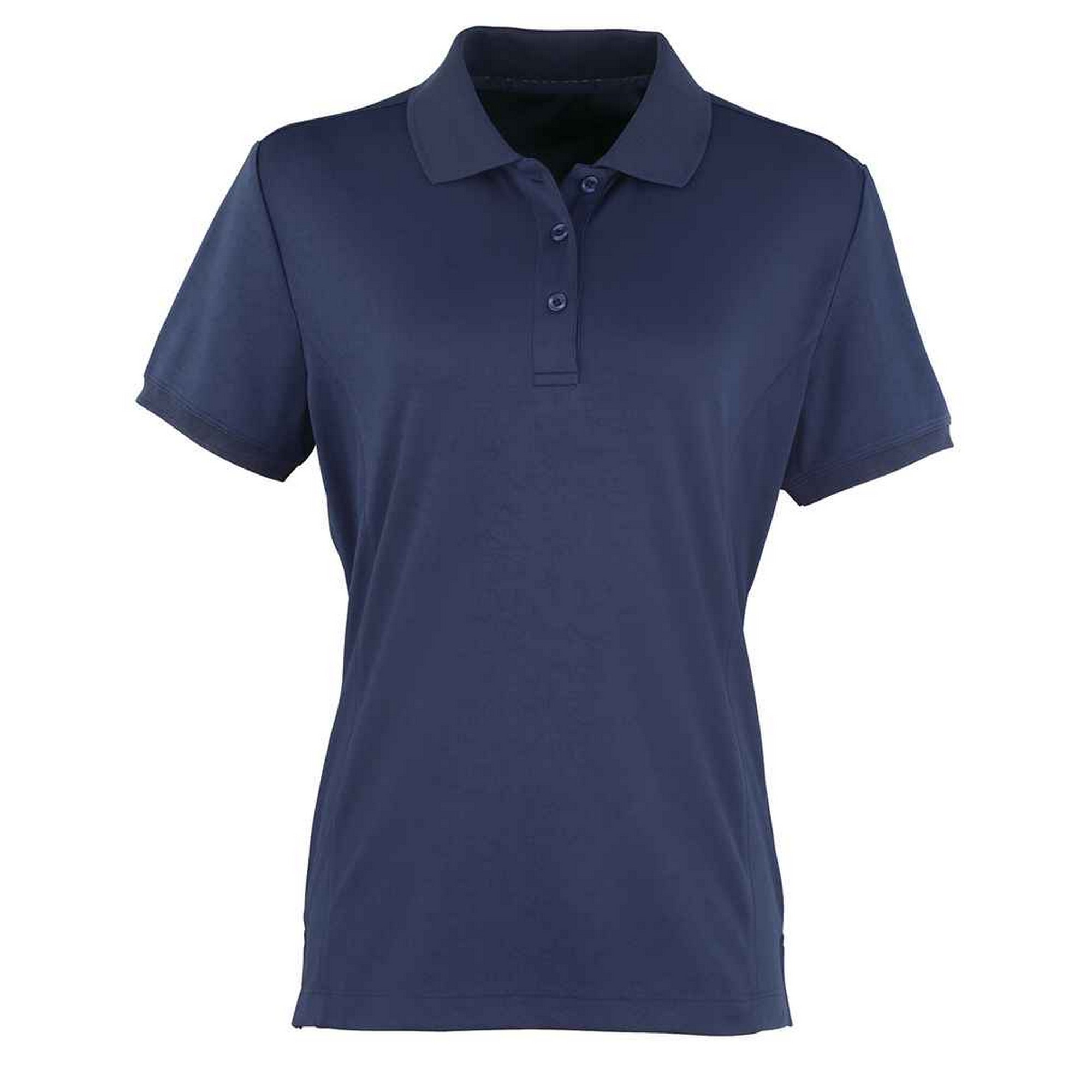 Thumbnail - Premier - "Coolchecker" Poloshirt für Damen (Marineblau)