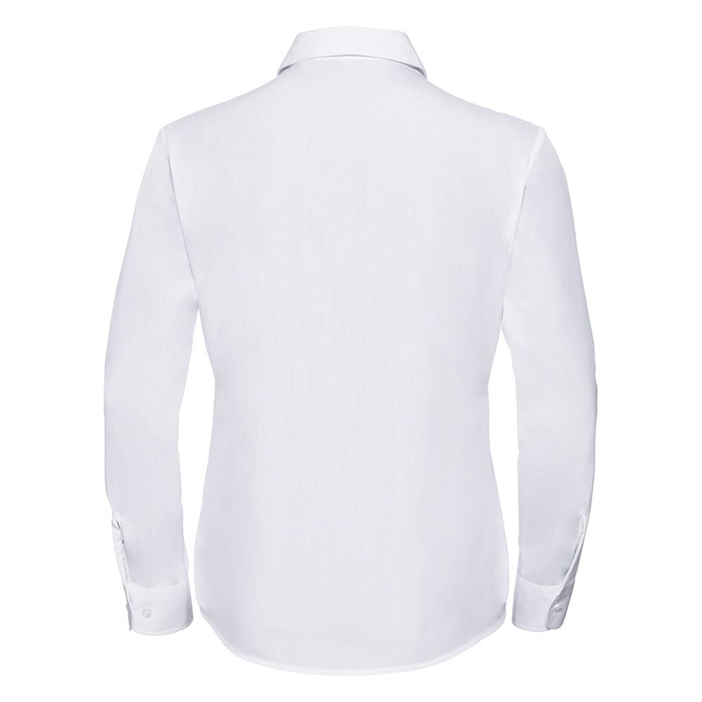 Russell Athletic Russell Collection Ladies/Womens långärmad skjorta (Vit) dam – bild 2