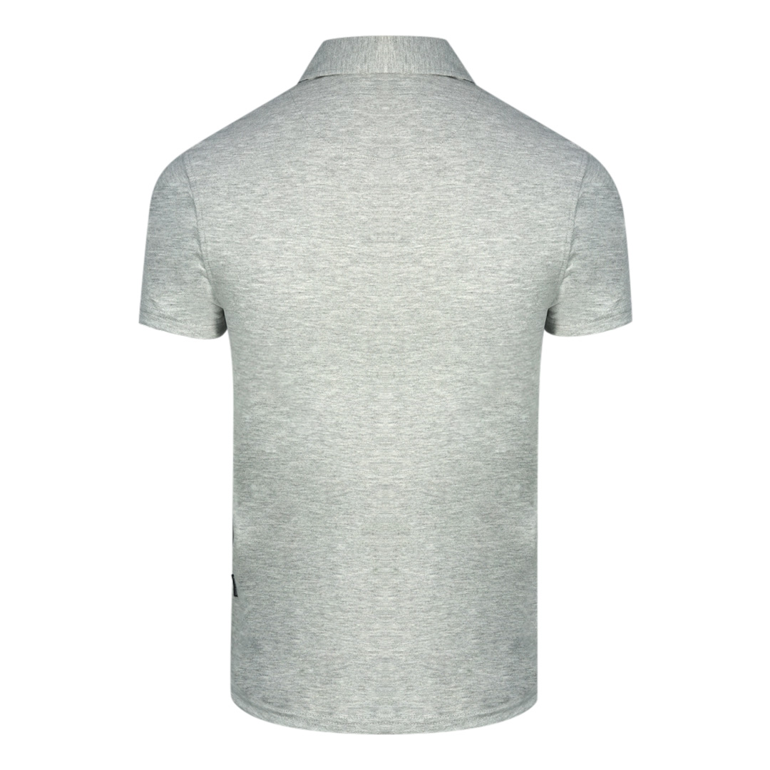 Aquascutum Aldis London Logo Grå pikétröja herr – bild 2