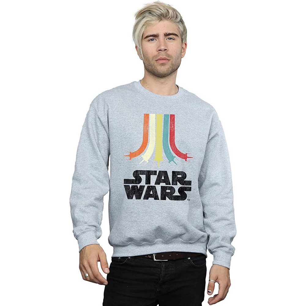 Star Wars Mens Rainbow Sweatshirt (Sports Grey) herr – bild 2