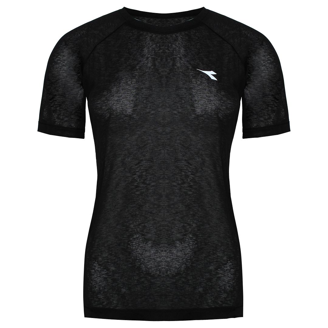 Thumbnail - Diadora Active Womens Black T-Shirt