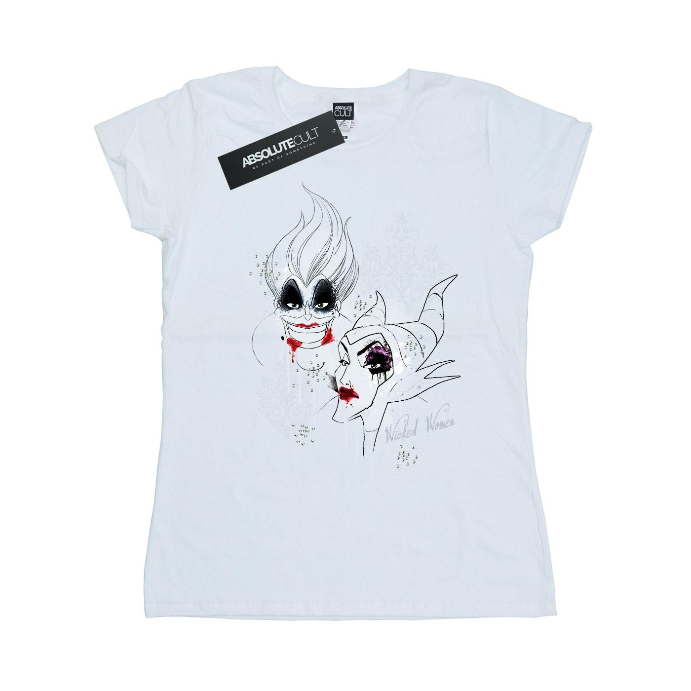 Thumbnail - Disney - "Wicked" T-Shirt für Damen (Weiß)