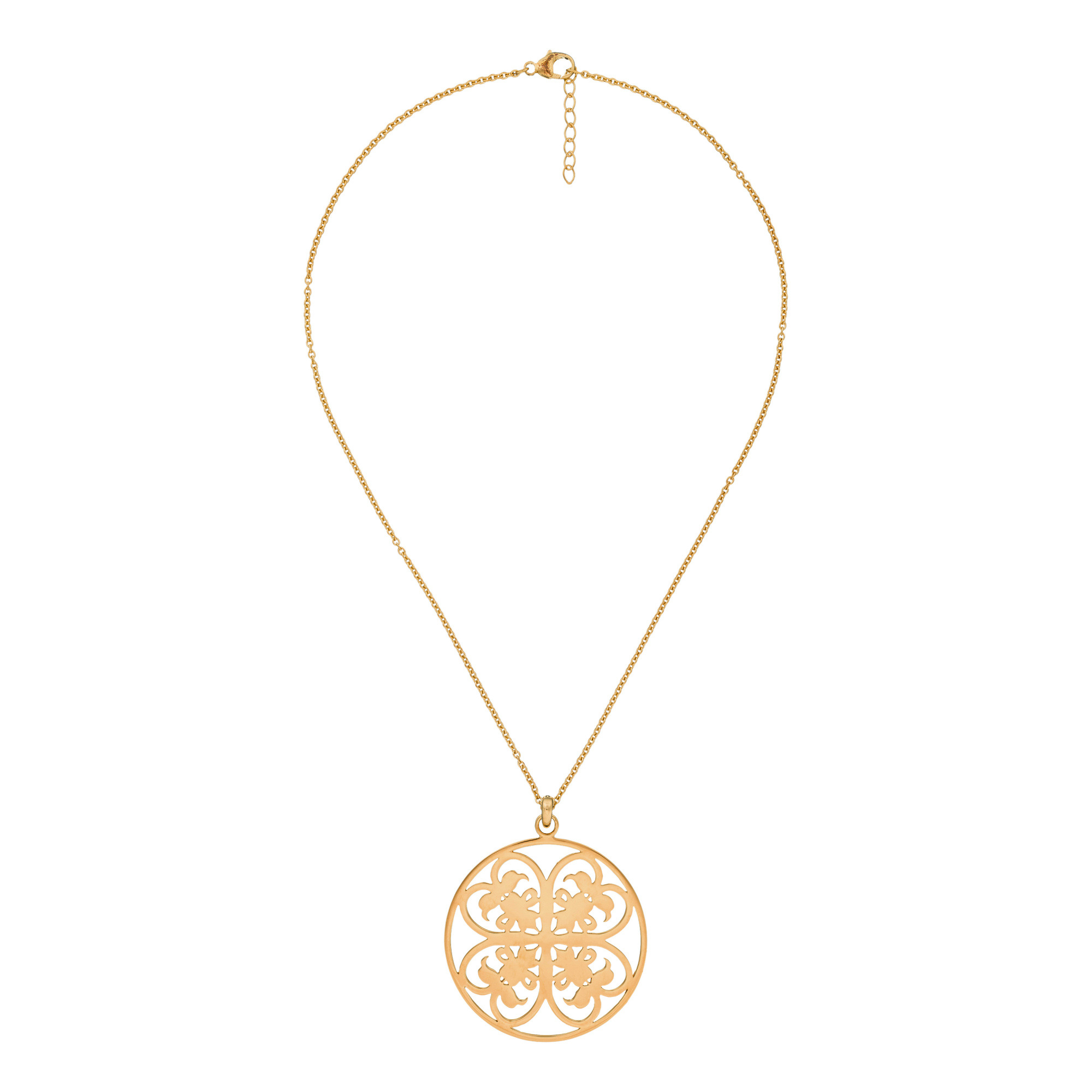 Orphelia Damen-Kette Aus 925er Sterlingsilber Mit Anhänger – Gold Zh-6035/2