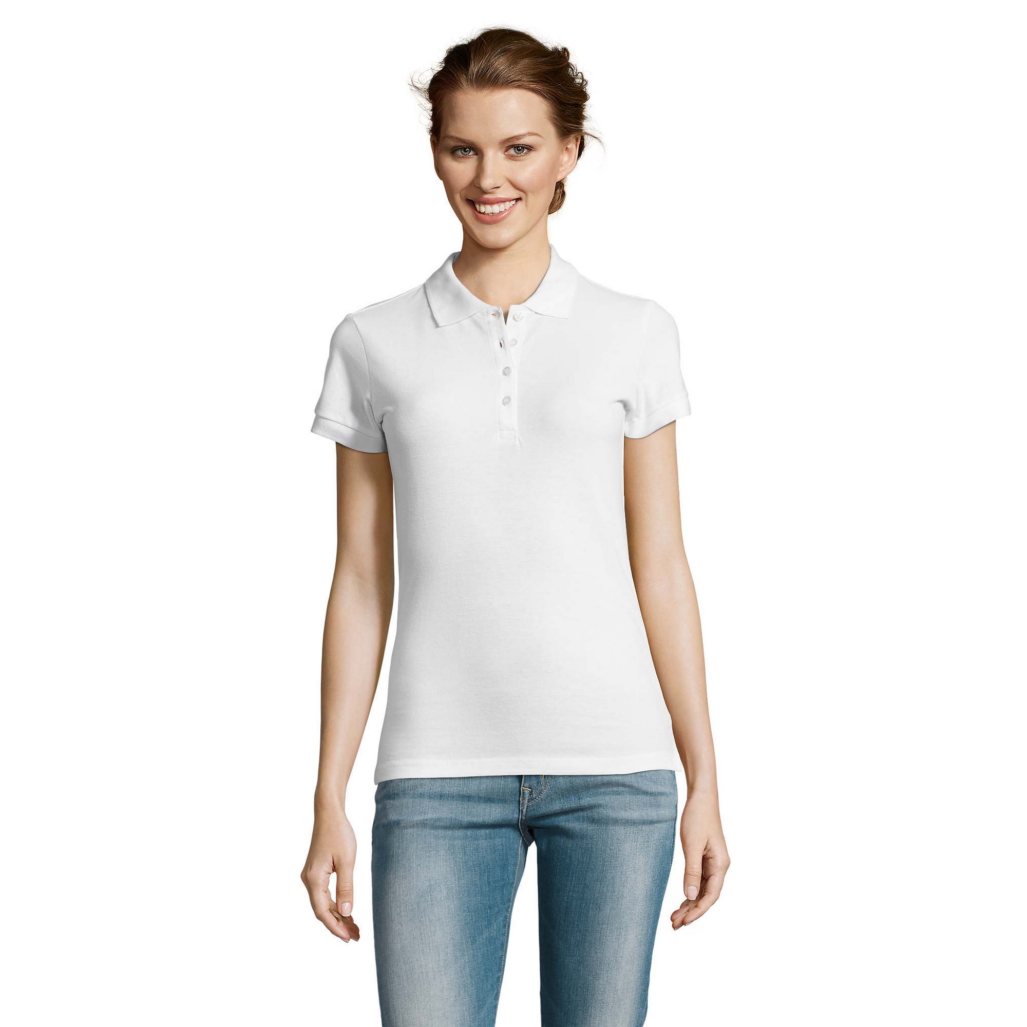 SOLS Dames/Dames People Poloshirt (Wit)