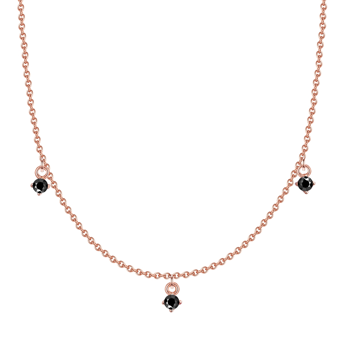 Glanzstücke München Womens Female Sterling Silver Necklace - Rose Gold - One Size