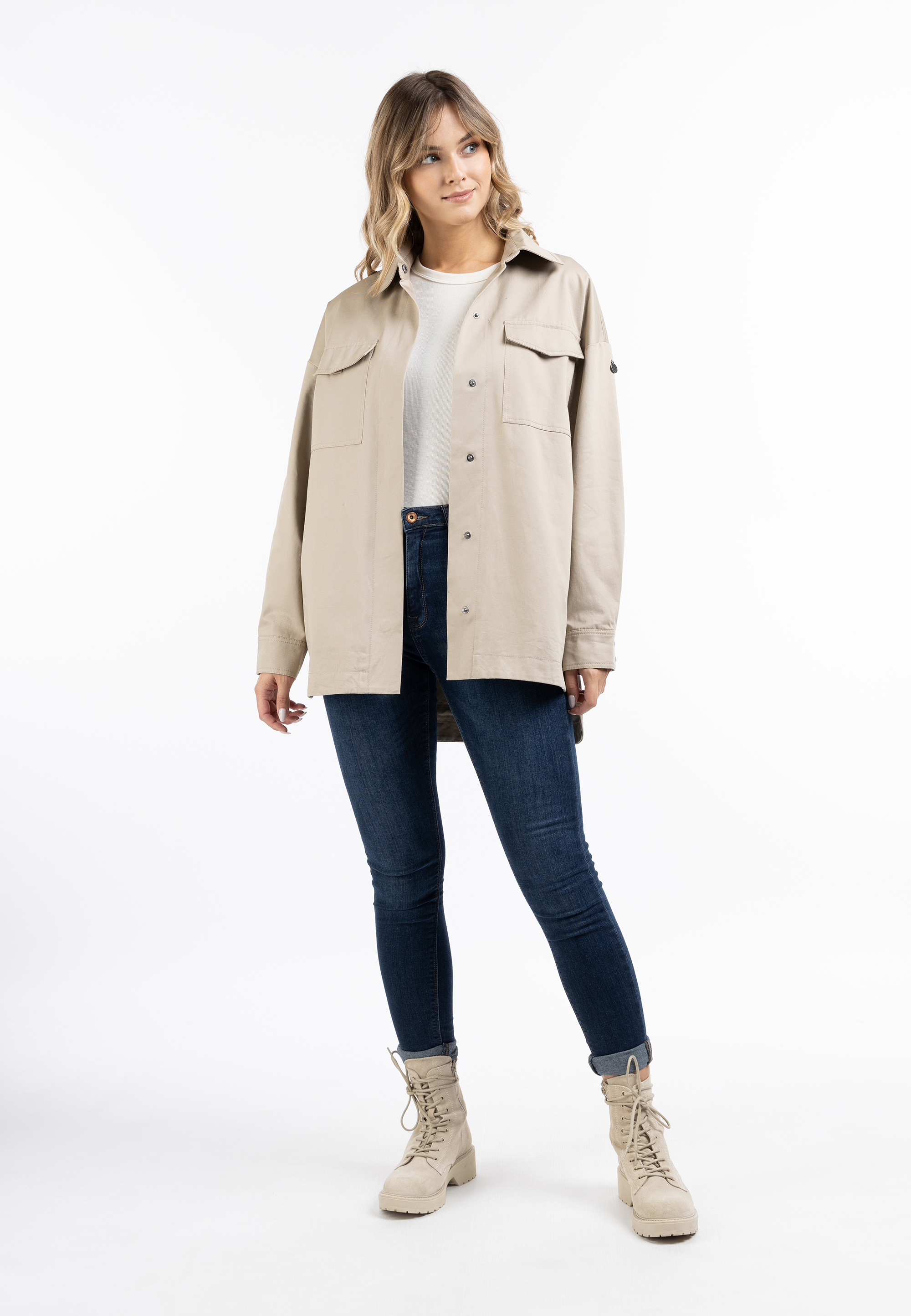 Dreimaster overgangsjasje Dames beige