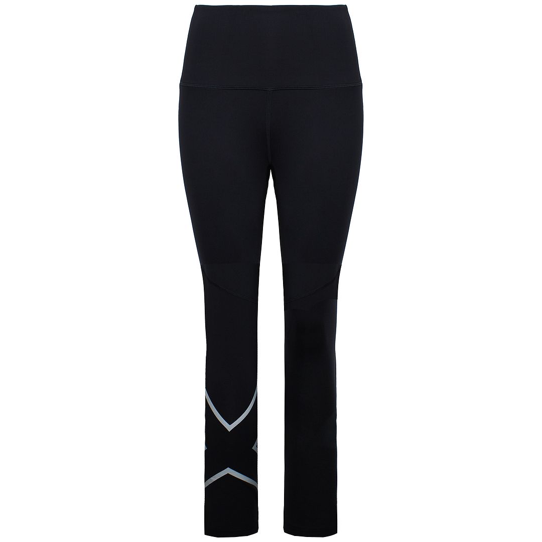 Thumbnail - 2XU Hi-Rise Compression Damen Schwarz/Silber Strumpfhose